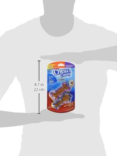 Hartz Chew'n Clean Dental Duo Dog Treat & Chew, Extra Small
