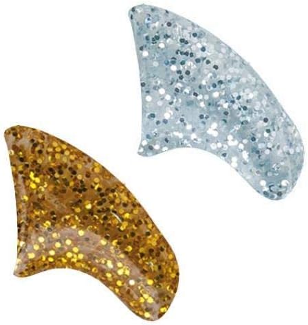 Champagne Combo Soft Nail Caps Cats Claws 40pk (20 Gold Glitter - 20 Silver Glitter) Kitten Size