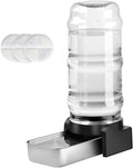 Marchul 2.3 Gallon Dog Water Dispenser, Large Dog Water Bowl Dispenser with Stainless Steel, Automatic Gravity Pet Bowl for Dogs Medium to Large (3 Filters) 8.6L