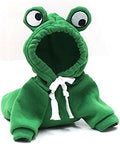 Warm Dog Winter Clothes Cute Fruit Dog Coat Hoodies Fleece Pet Dogs Costume Jacket for French Bulldog Chihuahua Ropa para Perro(Green,XXL)