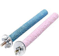 2 Pcs Bird Perch Stand Toy,Random Bird Perch Stand Toy Wood Parrot Grinding Claw Sticks Sanded Cage Toy for Parakeets Finches Parakeet Toys, Sanded Surface Cage Accessories for Parakeets Finches