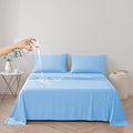 DUJUIKE Waterproof Bed Cover for Dog and Cats,Pet Hair Resistant Bed Sheet Cover, Protective Bed Liner Cover with 100% Waterproof Breathable Thin Fabric (Sky Blue, Twin 63 * 90 inch)