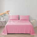 DUJUIKE Waterproof Bed Cover for Dog and Cats,Pet Hair Resistant Bed Sheet Cover, Protective Bed Liner Cover with 100% Waterproof Breathable Thin Fabric (Pink, Queen 78 * 90 inch)