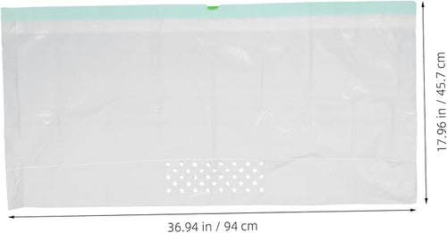 7Pcs Cat Litter Filtering Pouch Durable White Cat Litter Supplies with Automatic Closing Design for Easy Waste Pickup and Efficient Cleaning