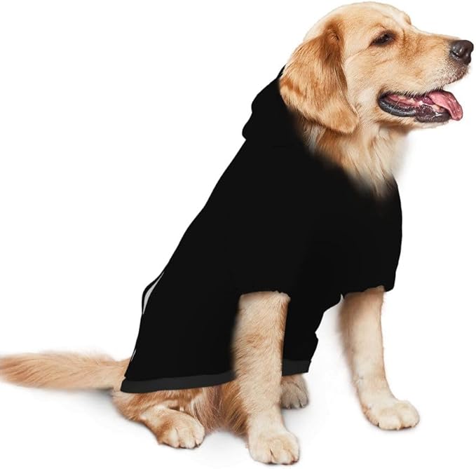 Custom Dog Hoodie Personalized Photo Text Logo Name Dog Clothes, Soft & Warm for Puppy Sweatshirt Hooded for Small Medium Large Dogs Girl/Boy Cats/Kitten, 1PC, Blank Black, XXL