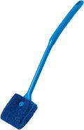 SLSON Aquarium Algae Scraper Double Sided Sponge Brush Cleaner Long Handle Fish Tank Scrubber for Glass Aquariums and Home Kitchen,15.4 inches (2)