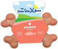 Chew’ems X Bone Dog Chew – Long-Lasting Salmon Flavor Treats for Aggressive Chewers – Rawhide-Free, Durable Dental Chews – Large Size