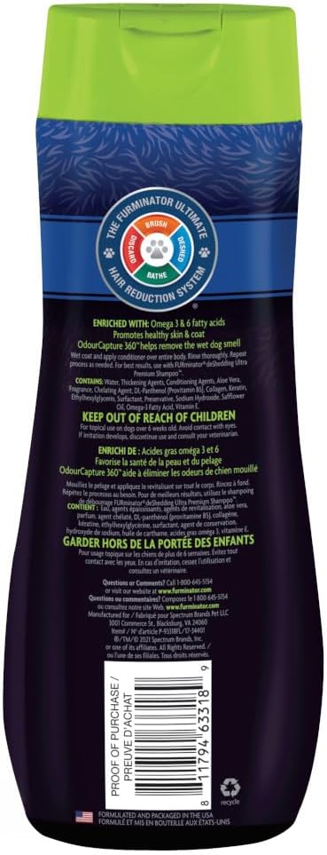 FURminator® deShedding Ultra Premium Conditioner, Conditioner For Dogs Helps Reduce Excess Shedding, 16 Ounce