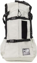 K9 Sport Sack Air 2 - Medium, Light Grey - Ideal for Dogs with 17-19” Back Length - Durable, Breathable Backpack-Style Carrier - Perfect for Walks, Short Hikes & Public Transportation