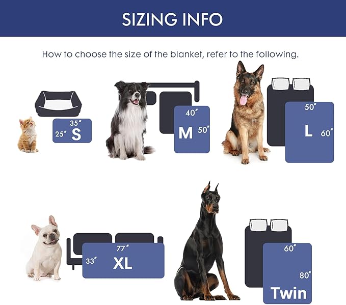 gogobunny Waterproof Dog Blanket for Couch & Furniture Protection - Super Soft Reversible Throw for Large Dogs & Cats, Calming Washable Fur & Sherpa Pet Blanket (40x50 Inch, Tie-dye Grey)