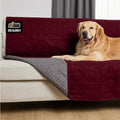 GORILLA GRIP Waterproof Bed Cover for Dogs, 82x68, Gripped Slip Resistant Backing, Leak Proof Washable Dog Blanket Covers Sofa, Couch, Sectional, Crate, Car, RV Seats, Pet Puppy Essentials, Burgandy