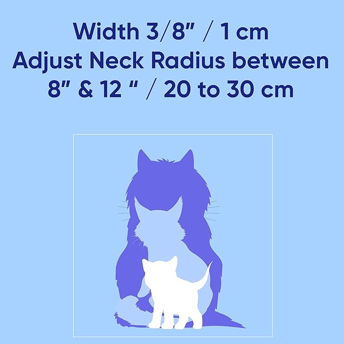 Pawtitas Glow in The Dark Cat Collar with Breakaway Safety Buckle & Bell Adjustable Kitten Collar, Set of 2 GID Pink/Orange