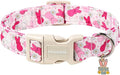 DOGWONG Easter Dog Collar, Cute Easter Pink Bunny Pet Collar Durable Holiday Girl Boy Adjustable Cotton Dog Collars for Large Dogs,XL Visit The Elegant Little Tail Store