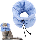 Adjustable Recovery Collar - Lightweight, Waterproof & Soft for Cats & Dogs - Prevents Licking Wounds (S)