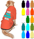 Custom Dog Hoodie Personalized Photo Text Logo Name Dog Clothes, Soft & Warm for Puppy Sweatshirt Hooded for Small Medium Large Dogs Girl/Boy Cats/Kitten, Tomato, S