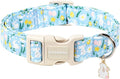 DOGWONG Easter Dog Collar-Cute Easter Rabbit Bunnies Egg Dog Collar, Adjustable Soft Easter Dog Collar for Medium Large Dogs, XL