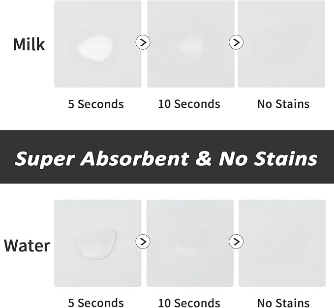 Dog Food Mat - Absorbent Cat Mat for Food and Water, No Stains Pet Feeding Bowl Mat, Easy to Clean Pet Placemats, Quick Dry Dog Water Dispenser Mat for Messy Drinkers | Paw Light Grey 24"x36"
