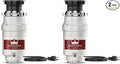 Waste King Garbage Disposal for Kitchen Sink with Power Cord,Compact Food Waste Disposer,L-111,(Pack of 2)