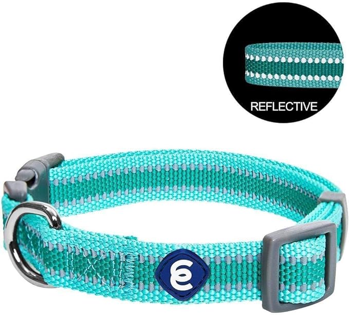 Blueberry Pet Essentials Matching Large Dog Collar | Adjustable Classic Solid Color Nylon Dog Collars for Large Dogs | Reflective Rouge Red Dog Collar for Large Dogs