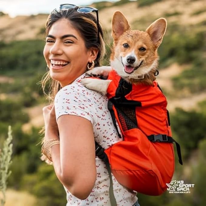 K9 Sport Sack Trainer - X-Small, Greenery - Ideal for Dogs with 9-12” Back Length - Backpack-Style Training Carrier - Meant for Quick, Non-Strenuous Activities