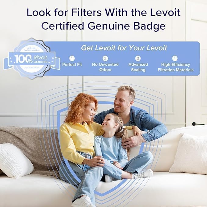 LEVOIT Core 300-P Replacement Filter for Air Purifier Smoke Remover, Genuine Core300S-P Filters, Supports HEPA Sleep Mode, High-Efficiency Activated Carbon, Core 300-RF-SR, 1 Pack, Blue
