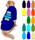 Personalized Dog Hoodie Customized with Name Photo Pet Warm Sweater Hoodie for Medium Large Dogs & Cat Puppy, DarkBlue, M