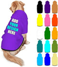 Customized Dog Hoodie with Name Logo Personalized Text Soft & Warm for Puppy Sweatshirt Hooded for Small Medium Large Dogs Girl/Boy Cats/Kitten, BlueViolet, S