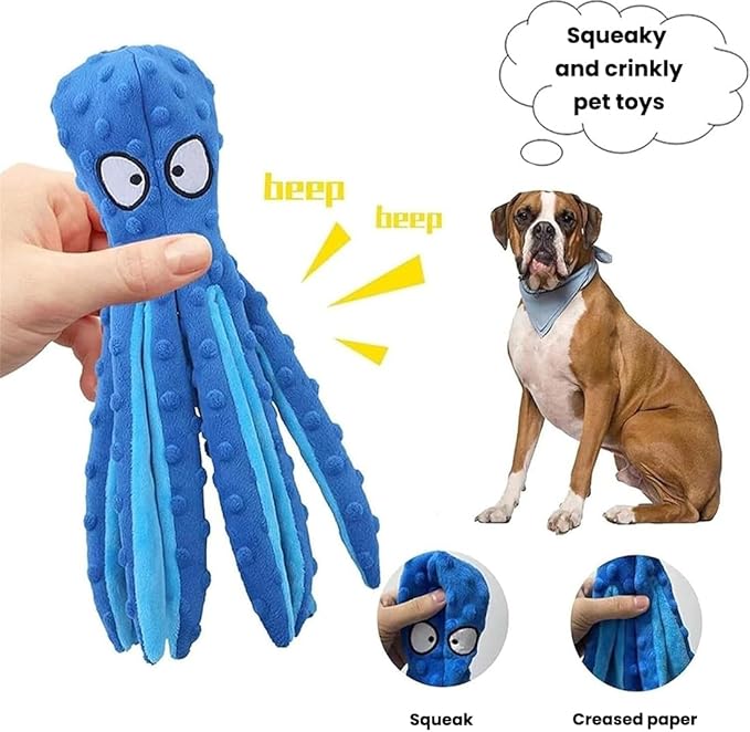 2025 New Upgrade Interactive Chew Pet Toy No Stuffing Bite-Resistant Squeaky Perfect for Puppies, Small and Medium Dogs (2pcs F)