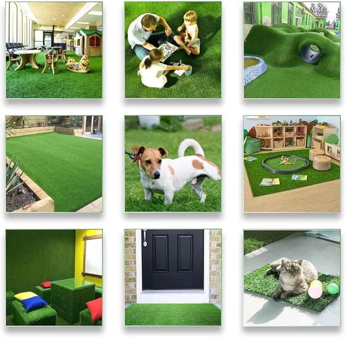 ALTRUISTIC Artificial Grass 1FTX30FT(30 Square Feet), Realistic Fake Grass Deluxe Turf Synthetic Thick Lawn Pet Turf, 1 3/8” Height, Outdoor Decor, Customized