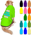 Customized Dog Hoodie with Name Logo Personalized Text Soft & Warm for Puppy Sweatshirt Hooded for Small Medium Large Dogs Girl/Boy Cats/Kitten, LawnGreen, XXL