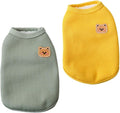 Fleece Cotton Dog Shirt & Cat Tee - Winter Warm, Lightweight, Breathable & Stretchy Sleeveless Vest for Medium & Small Dogs