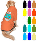 Custom Dog Clothes with Photo Name Logo Personalized Dog Sweaters for Small Medium Large Dogs Breathable Warm, Coral, S