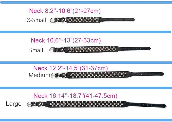 Spiked Dog Collar Soft Pu Leather Mushrooms Rivet Spike Studded Puppy Adjustable Pet Collars for Small Breeds (M, Brown1)
