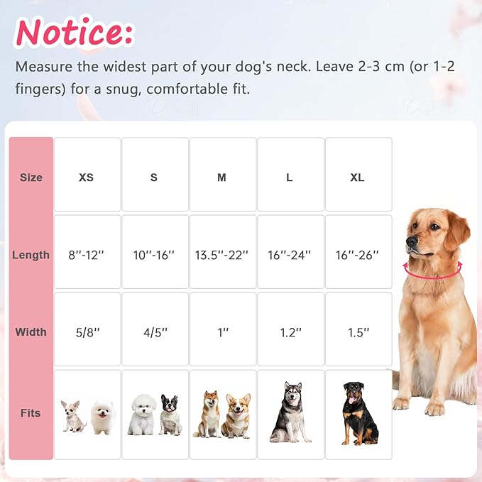 Cotton Dog Collar, Soft Adjustable Dog Collars for Medium Dogs, Multi-Color Plaid Dog Collar for Small Medium Large Dogs, Cute Dog Collars Perfect for Girl or Boy Dog Collars-M