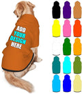 Personalized Dog Hoodie Customized with Name Photo Pet Warm Sweater Hoodie for Medium Large Dogs & Cat Puppy, Chocolate, XXL