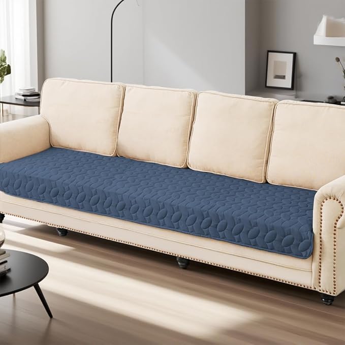 Ameritex Waterproof Pet Bed Cover Anti-Slip Dog Bed Blanket for Sofa and Furniture Waterproof New Pattern Design (Navyblue, 30x90 Inch (Pack of 1))