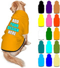 Custom Dog Hoodie Personalized Photo Text Logo Name Dog Clothes, Soft & Warm for Puppy Sweatshirt Hooded for Small Medium Large Dogs Girl/Boy Cats/Kitten, Orange, L