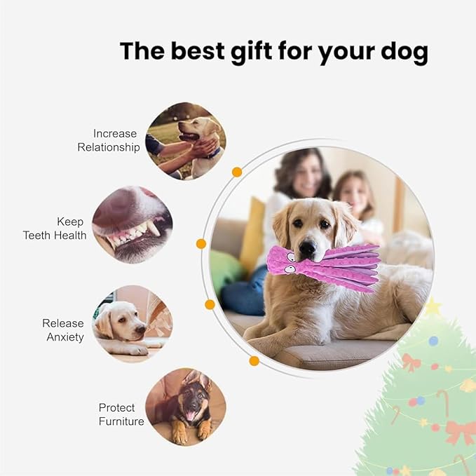 2025 New Upgrade Interactive Chew Pet Toy No Stuffing Bite-Resistant Squeaky Perfect for Puppies, Small and Medium Dogs (2pcs C)