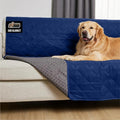 GORILLA GRIP Waterproof Bed Cover for Dogs, 82x52, Gripped Slip Resistant Backing, Leak Proof Washable Dog Blanket Covers Sofa, Couch, Sectional, Crate, Car, RV Seats, Pet Puppy Essentials, Navy Blue