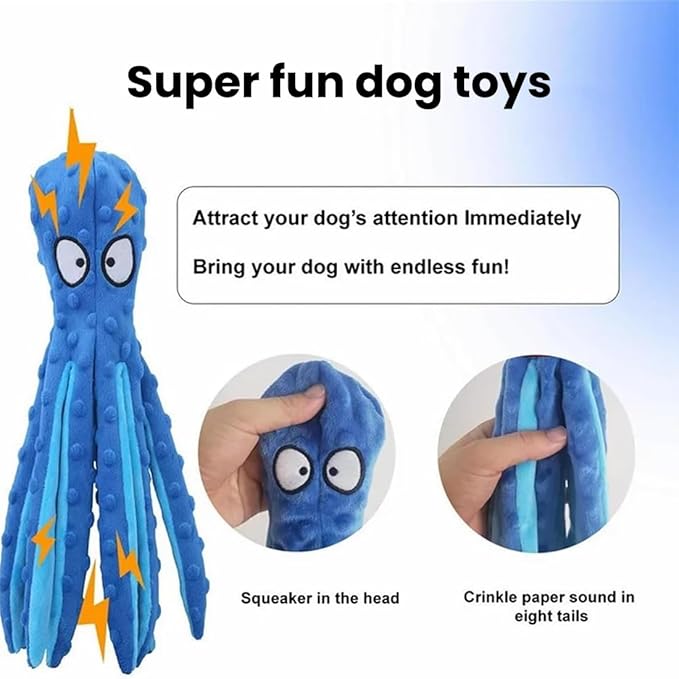 2025 New Upgrade Interactive Chew Pet Toy No Stuffing Bite-Resistant Squeaky Perfect for Puppies, Small and Medium Dogs (2pcs E)