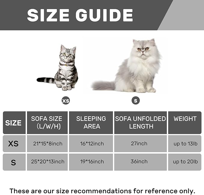 Hollypet Cat Bed Fluffy Plush Mutifuctional Double-Layer Soft Pet Couch Orthopedic Sofa Nest Beds for Small Cats and Dogs, Snow Leopard (25x20x13 inch)