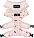 Lucy & Co. Sipping Slowly Reversible Dog Harness, Adjustable Comfort Fit with Dual Leash Attachments, X-Small