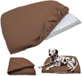 Dog Bed Cover Waterproof Replacement Machine Washable Covers for 41x27 Inch Dog Bed Heavy Duty Scratch Resistant Mattress Protector Pet Bed Cover Only Brown