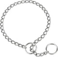 TagME Chain Choke Collar for Dogs, Adjustable Weather Proof Necklace for Small and Puppy Dogs, Alloy Steel Pet Training Collar