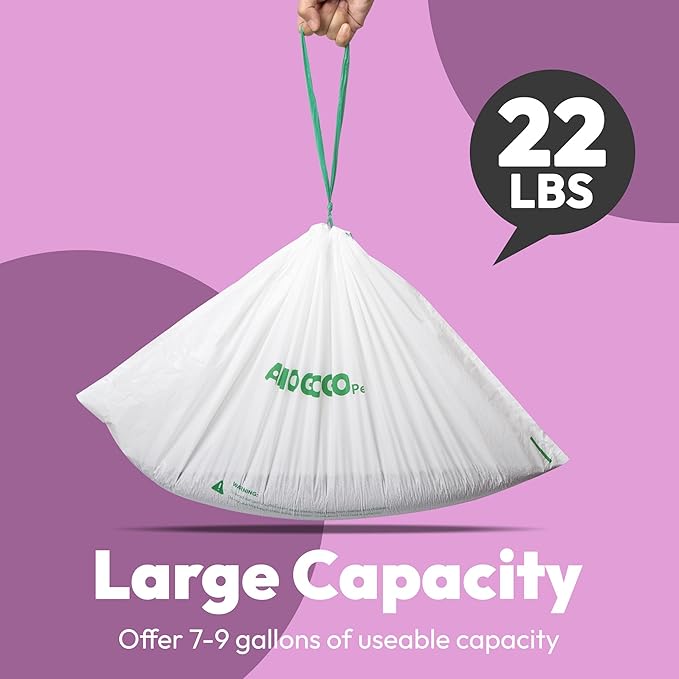 50 Pack Litter Bags, Compatible with Neakasa M1 & PetPivot & wozhio & Open-X AutoScooper 11 Open-Top Self-Cleaning Cat Litter Box, Replaced Waste Bags, Litter Box Liner, 27" x 13"