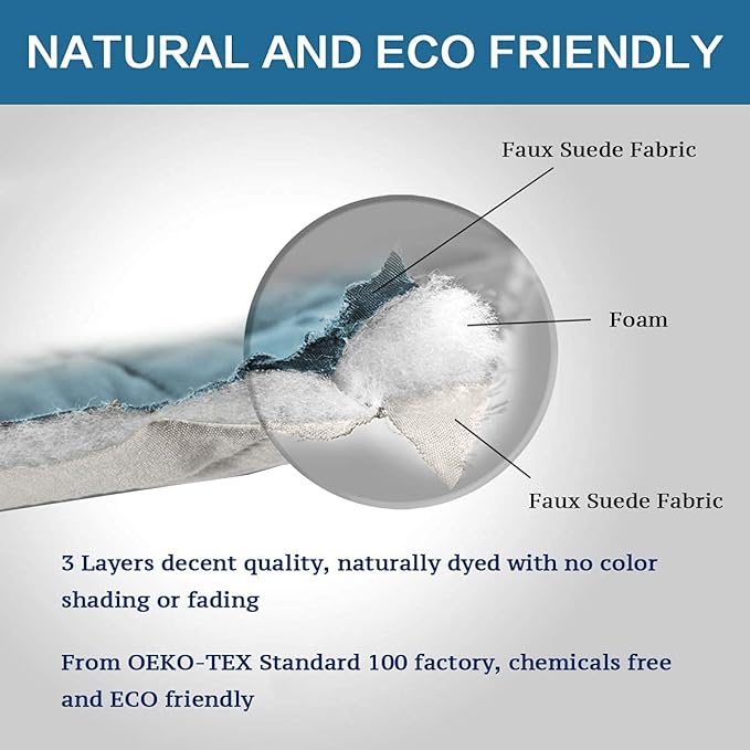 H.VERSAILTEX Reversible Chair Cover Furniture Protector Anti-Slip Couch Cover Water Resistant 2" Elastic Straps Chair Slipcover Pets Fit Sitting Width Up to 21" (Chair:75" x 65", Cameo Blue/Beige)