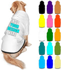 Custom Dog Clothes with Photo Name Logo Personalized Dog Sweaters for Small Medium Large Dogs Breathable Warm, White, M