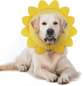 IEUUMLER Inflatable Recovery Dog Collar, Protective Donut Cone, Adjustable Soft Collar for Dog and Cat After Surgery Prevent from Biting & Scratching EU002 - Sunflower M