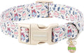 DOGWONG Cute Easter Egg Dog Collar, Adjustable Soft Egg Pet Collar for Small Medium Large Dogs,M Visit The Elegant Little Tail Store