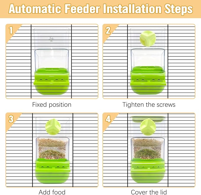 BNOSDM No Mess Bird Cage Feeders Automatic Bird Feeder Parrot Cage Accessories Transparent Seed Food Container with Perch for Finches, Parakeets, Budgies, Lovebirds, Cockatoos, Canaries（Purple）